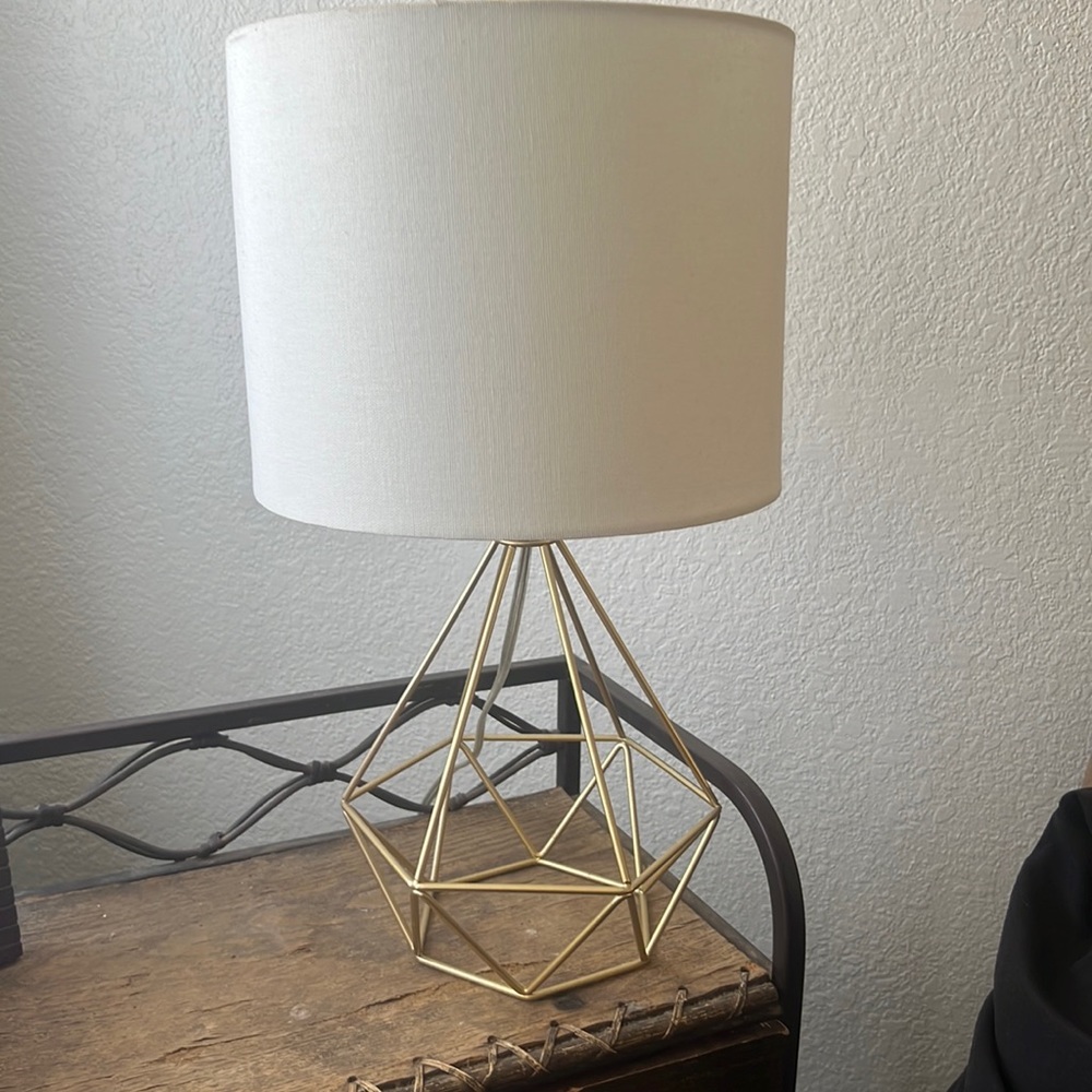 Gold lamp. Medium size.